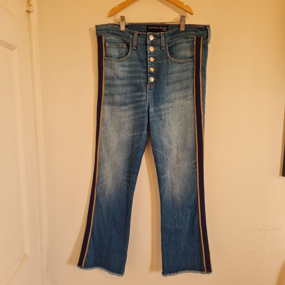 Veronica Beard Carolyn Baby Boot 10" Jeans Size 30